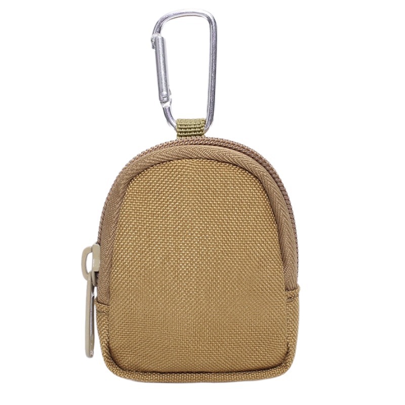 Monedero a juego diario de Amazon Cartera pequeña de almacenamiento de poliéster resistente al desgaste Disco en U Monedero para auriculares Mini bolsa