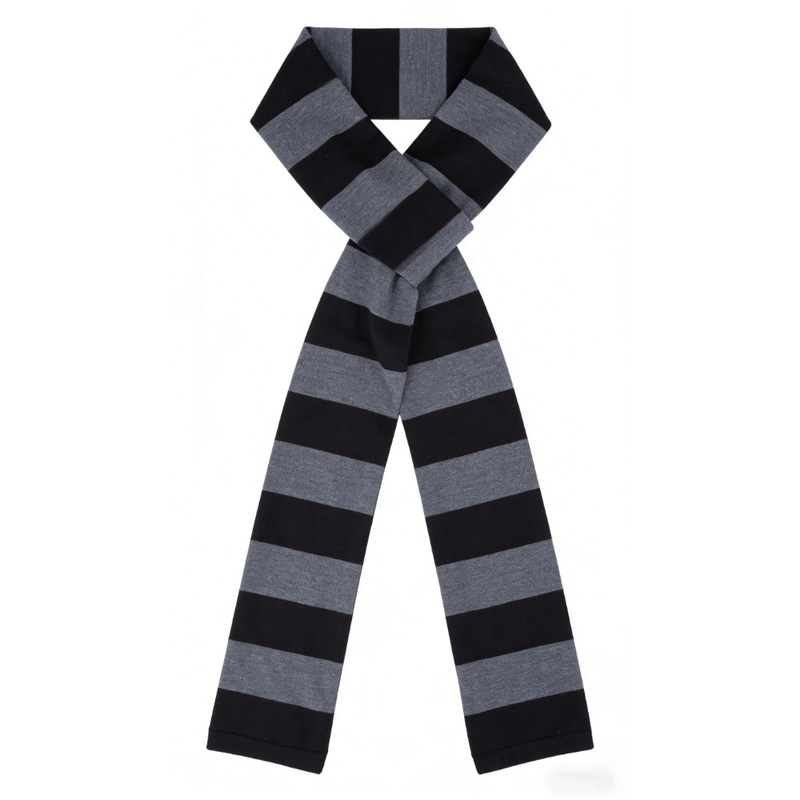 Self-Produced and Self-Sold Despicable Me Minions Cosplay Gru Scarf, Striped Thin Scarf, Suitable for All Seasons, Decorative Neck Scarf