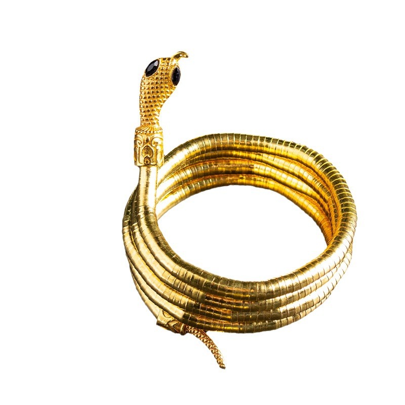 Nuevo producto transfronterizo, cadena de hueso de serpiente para mujer, collar con diseño versátil, collar del Año de la Serpiente, collar con forma de serpiente de alta gama de estilo minimalista