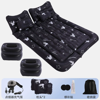 Cushion Bed Car Self-driving Travel, Vehicle-mounted inflatable bed - suv-trunk-rear-seat-oxford-black-with-double-pier