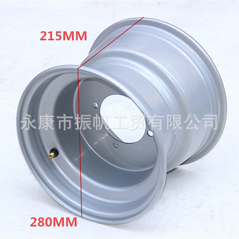 Go-Kart Accessories Atv 20/22X10/ 11-10inch Iron Wheel Rim for Tires 10inch Rear Steel Rim