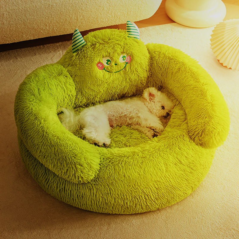 狗窝四季通用宠物沙发床小型犬泰迪半封闭安全感睡垫猫窝冬天保暖