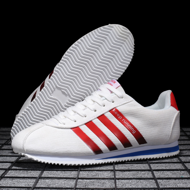 흰색과 빨간색 1502 캔버스 모델