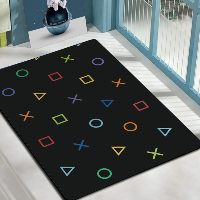 Transfronterizo de dibujos animados cyberpunk alfombra videojuego dormitorio alfombra sala de juego Sala creativa e-sports alfombra de piso