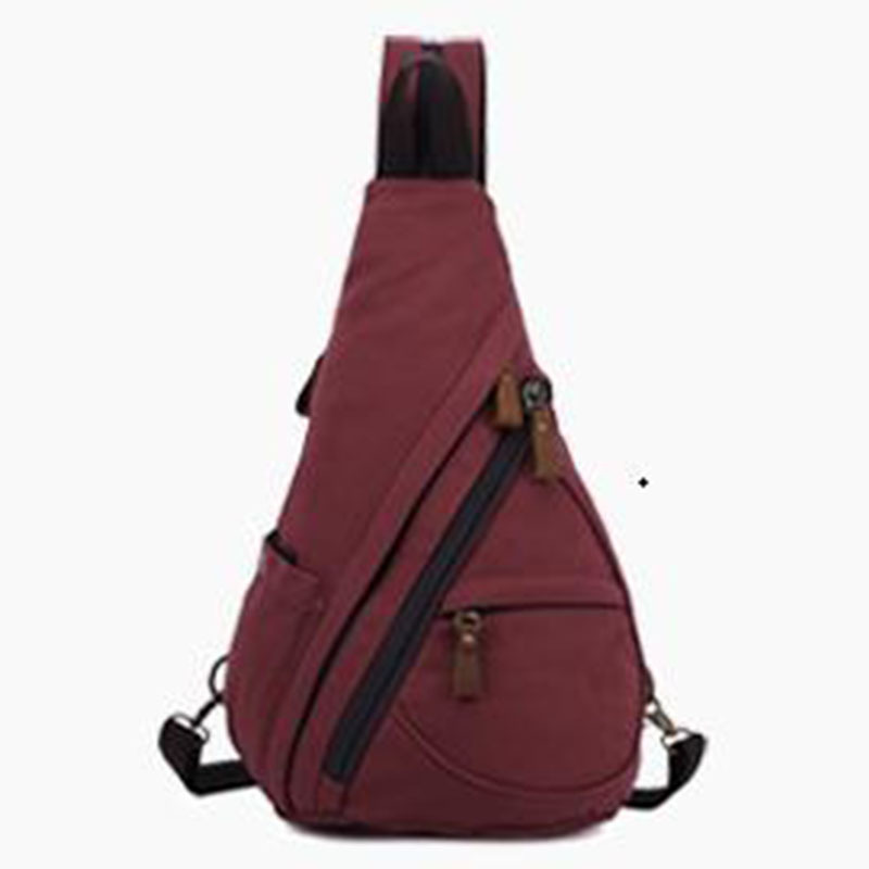 2022 nuevo bolso transfronterizo de los hombres moda lienzo de moda bolso de pecho de los hombres bolso de mensajero del hombro ocasional viaje Mochila pequeña