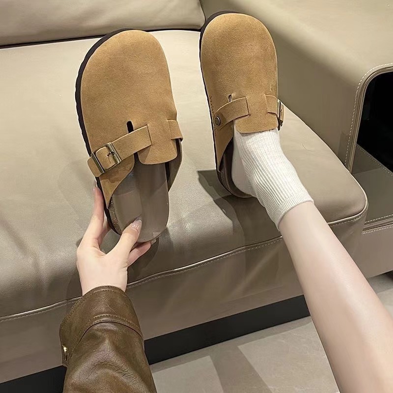 Zapatillas de Mujer Estilo Birkenstock con Suela Gruesa, Estilo Retro, Nuevas, Sin Cordones, Punta Cerrada, Antideslizantes image 8