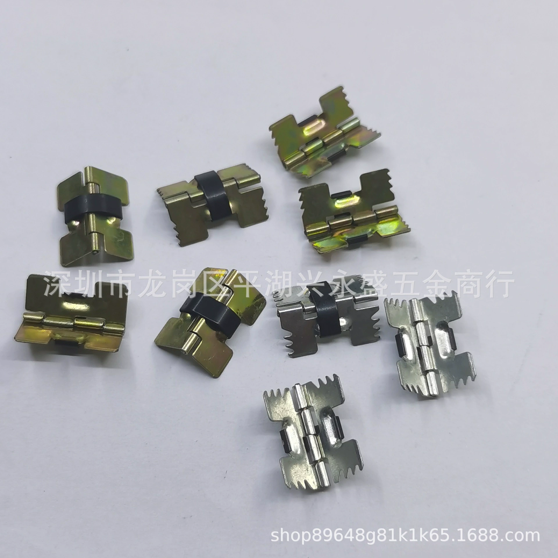 Оптовая продажа пластиковых коробок с эластичными петлями, коробок для украшений ручной работы, коробок для часов, пружинных петель 20*18, железных петель для ювелирных коробок