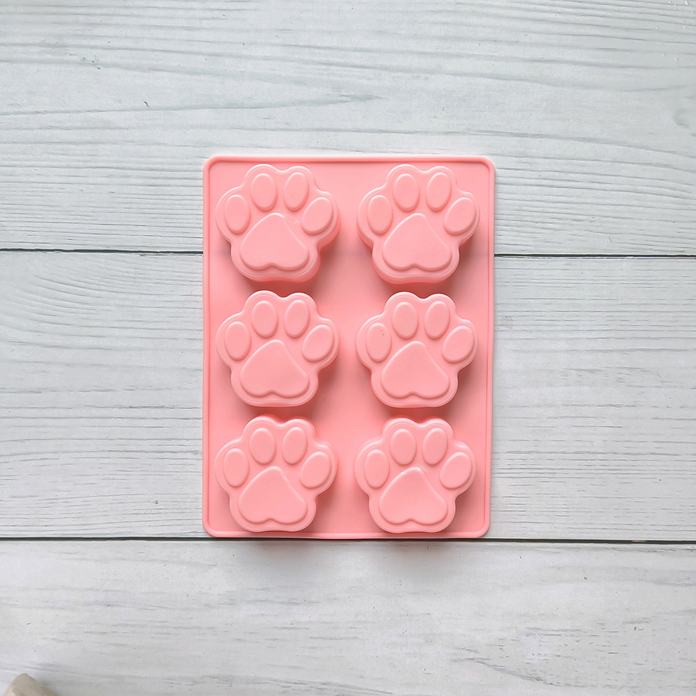 6 garras de gato 315 molde de chocolate de silicona DIY molde de pastel de pudín molde de horneado