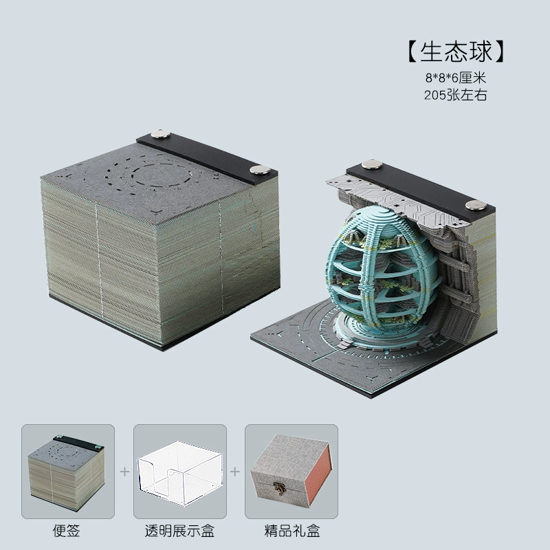 Трехмерный настольный календарь, заметки, в 3D-формате, годы 2025