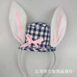 跨境复活节头箍欧美时尚通勤兔耳帽星星猫儿儿童男女通用头箍