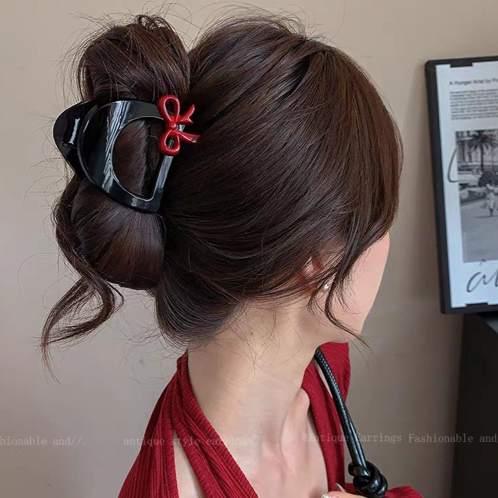 11#Hollow cat ear bow 5cm hair grip