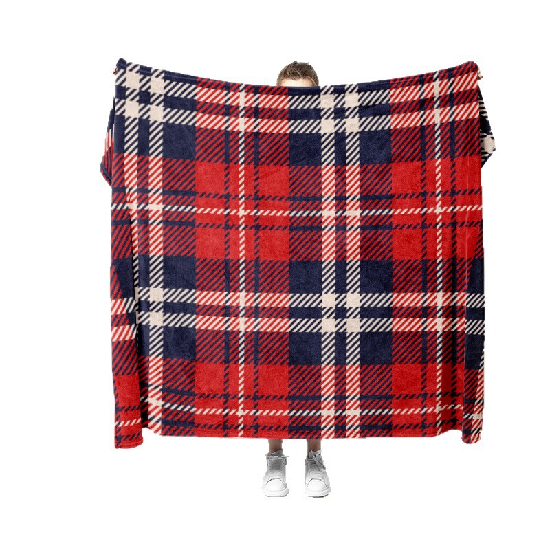 Manta de franela impresa digital de una cara Manta de aire acondicionado de oficina de dormitorio de estudiantes engrosada personalizada