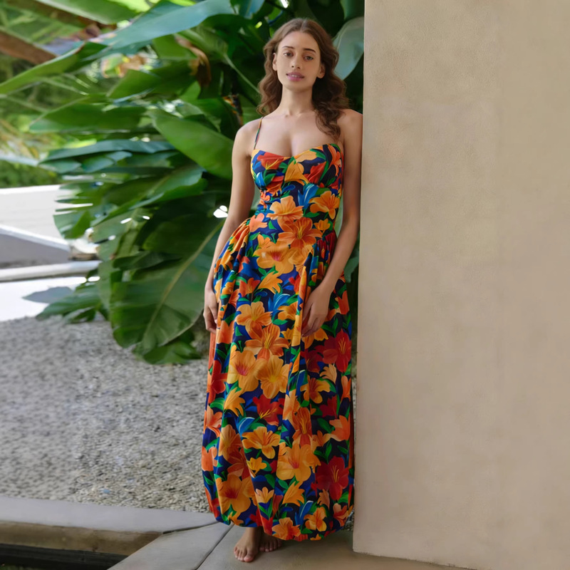 Sexy and Elegant Women's Strapless Tube Top Knitted Satin Long Gown Dress, Featuring Twist Details and