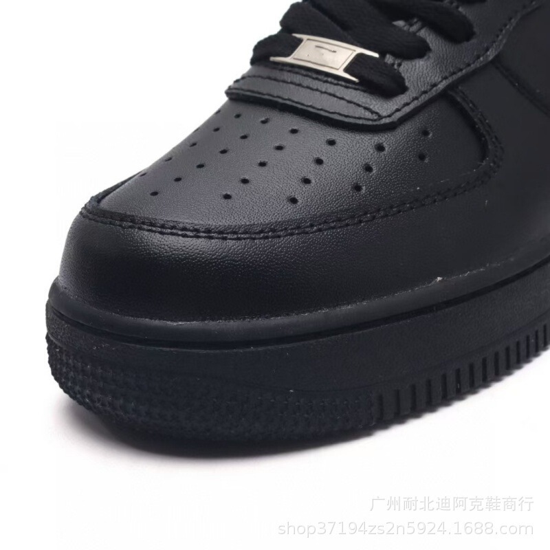Original Box Air Force One Pure White Women's Sneakers Af1 High Version Men's Shoes Couple Small White Toe Layer with Chip