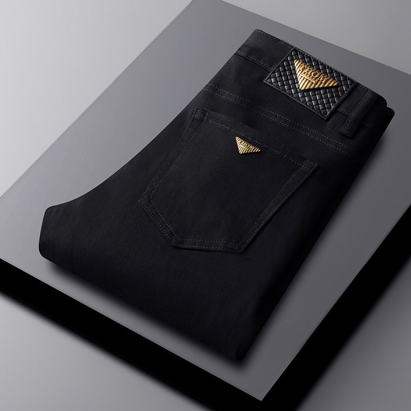 Herren Jeans Mit Stretch Gerade Passform Für Business Freizeit_voghion.com