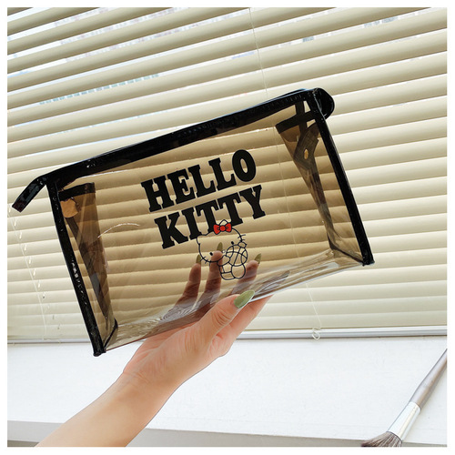 Hello Kitty genuine authorized Hello Kitty cosmetic bag small handbag fashionable women's bag large capacity Korean version