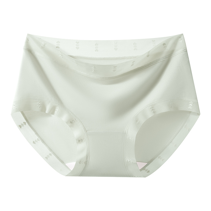 Bragas modales para mujer, cintura media, encaje sin costuras, seda de hielo delgada, entrepierna de algodón transpirable, entrepierna antibacteriana, bragas para mujer
