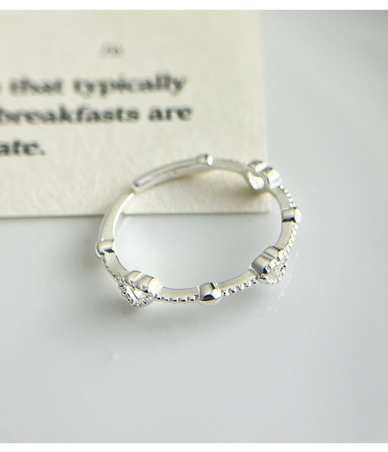 Sterlingsilber Ring Mit Offenem Herz Für Damen Personalisiert_voghion.com