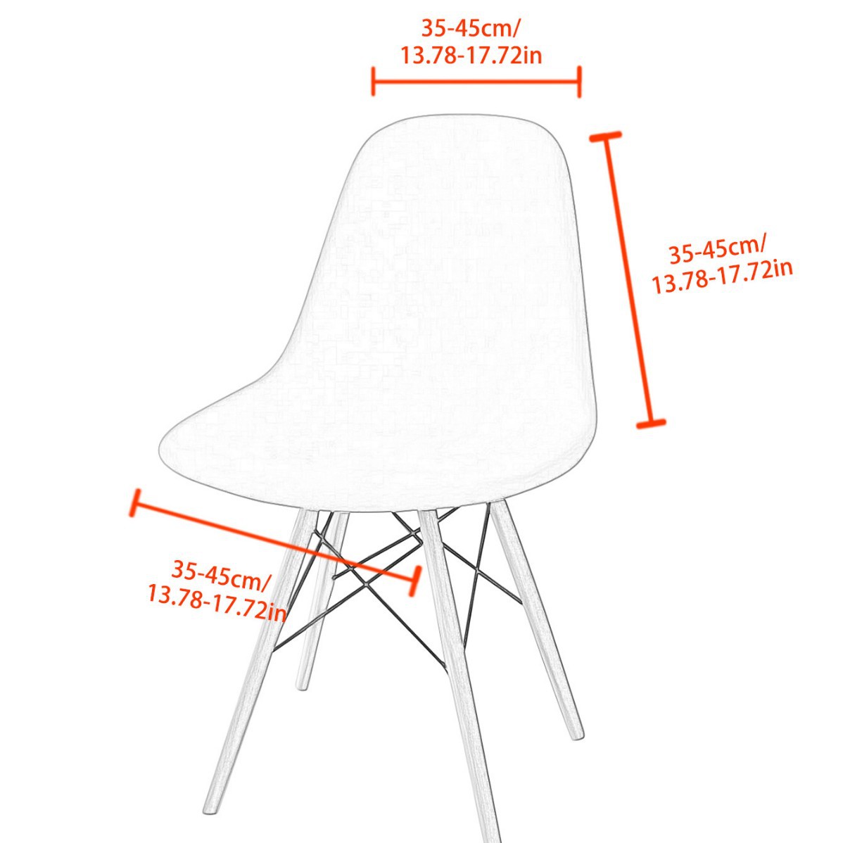 Nuevo transfronterizo elástico agitado veludo concha cubierta de silla IMS cubierta de silla de color sólido universal cubierta de taburete en stock