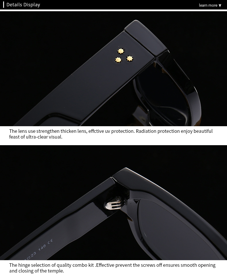 50g Weight Full Frame Glasses Structure Sunglasses Classification PC, UV400 Protection Lens Material Square Glasses Style Casual, Outdoor, Daily Occasion Geometric Pattern Unisex Gender Vintage Style, Classic Style Style Vintage Style Classic Style Geometric PC UV400 Protection Square Full Frame Women's Sunglasses 17