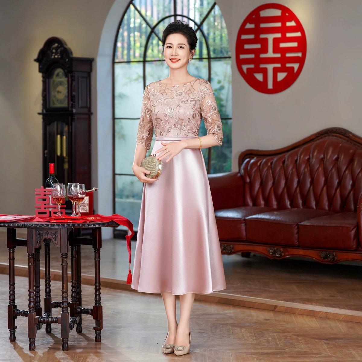 Lightweight summer cheongsam, wedding dress, high-end, Chinese style