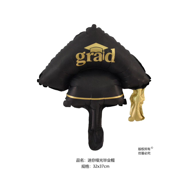 Globo de aluminio con birrete de médico para graduación, decoración de fiesta y celebración, venta transfronteriza