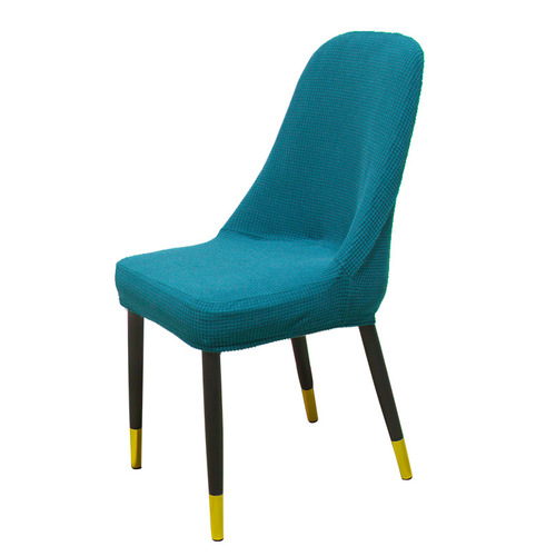 New curved backrest chair cover, seat cushion, one-piece elastic semi-circular home dining chair cover, swastika stool cover, cross-border