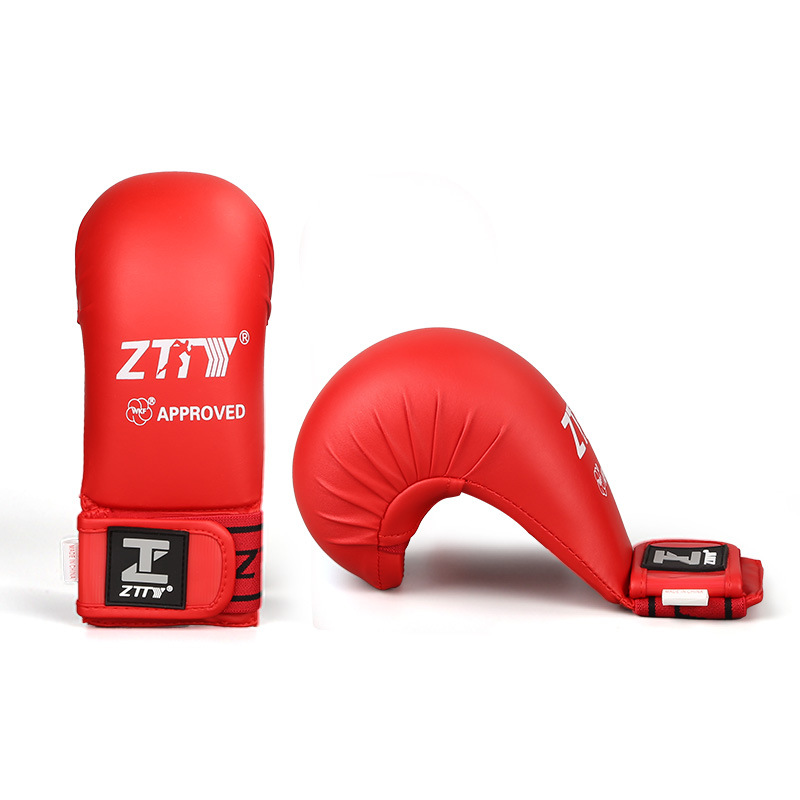 Guantes de karate nuevos personalizados forro de formación de espuma juego profesional Karate guardamanos equipo de protección al por mayor