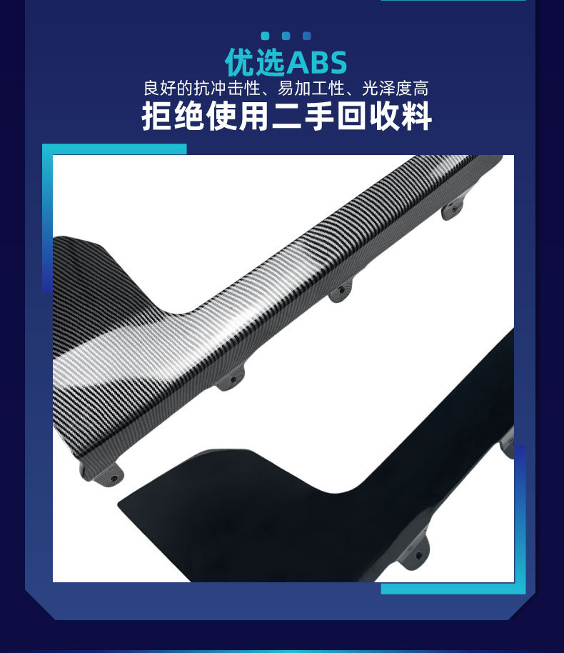 Suitable for Bmw 2 Series M2 G87 2023+ Mp Side Skirt Small Surround Spoiler Car Sticker Exterior Cross-Border Modification Parts