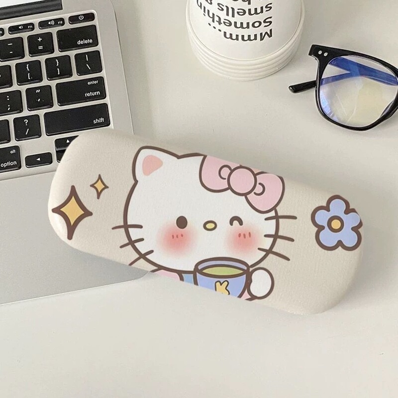 Kt Cross-Border Cartoon Glasses Case, High-Looking, High-End, Anti-Fall, Anti-Pressure, Myopia Glasses, Sunglasses Storage Box, Customized with Pictures