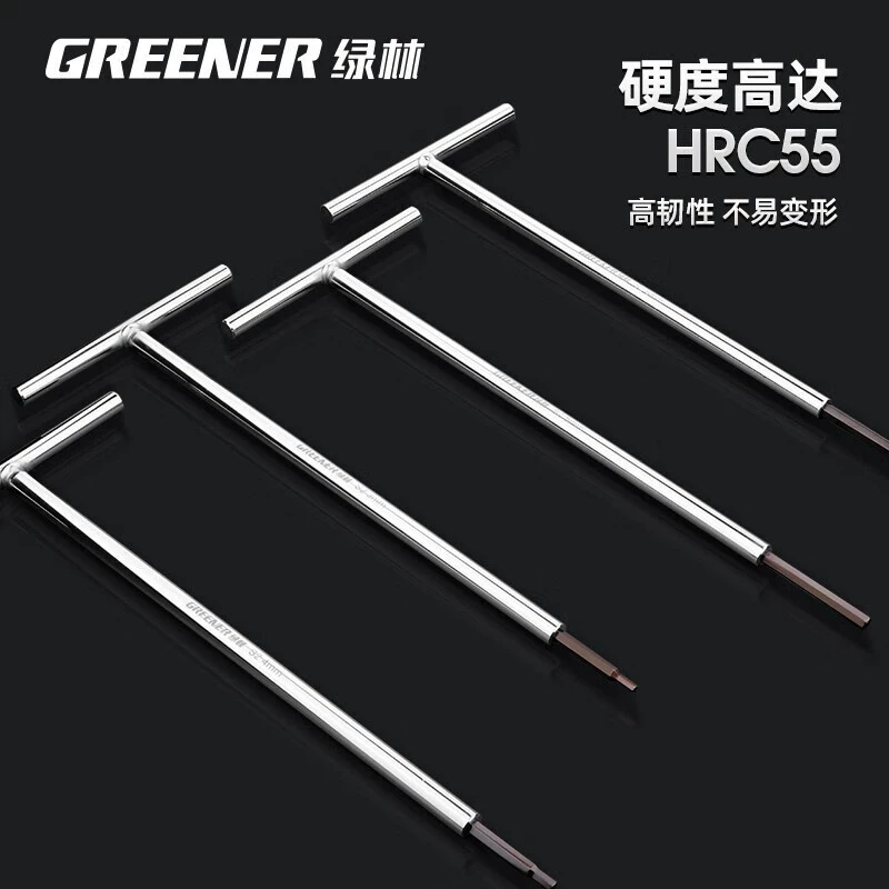 Зеленый лес особенный шестигранный ключ T-образный внутренний 6-угловой металлический ручка t-образный стержень внутри шестиугольного T-образного отвертка 34 5 6 мм