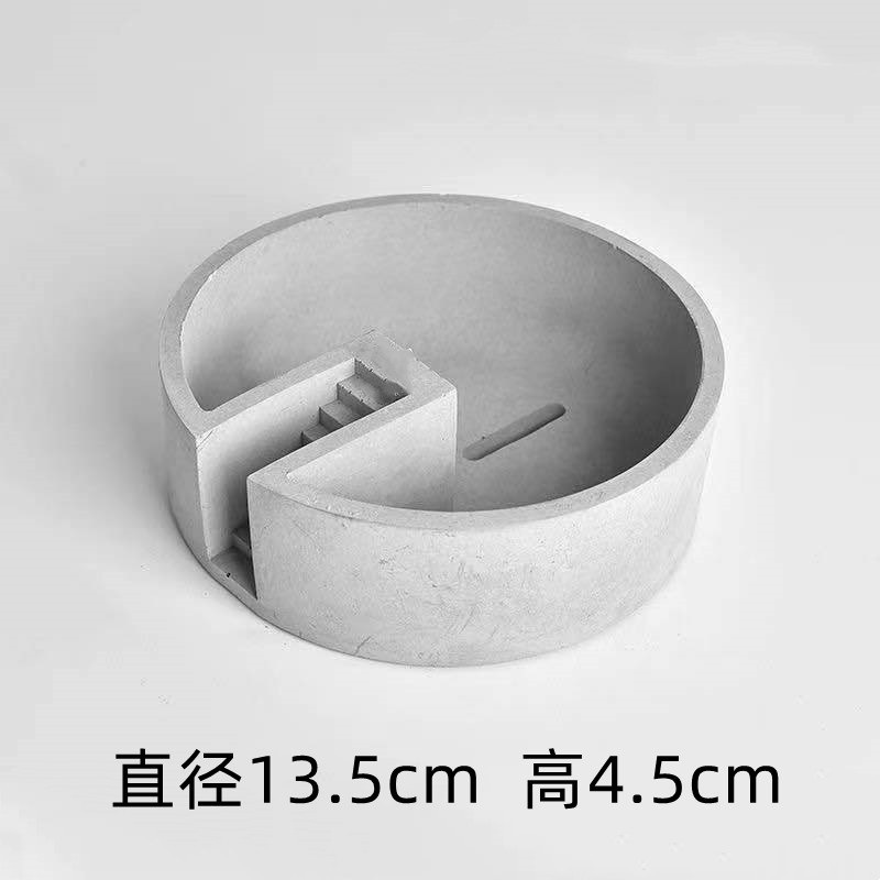 Creativo pequeño escritorio arte plantación planta decorativa flor verde maceta interior maceta carnosa cemento de oficina europeo