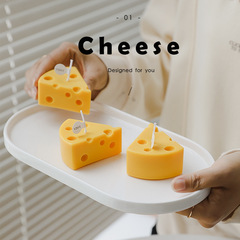 Cheese Scented Candle Wholesale Home Decor Aroma Decorative Ornament Birthday Gift Favors Handmade Incense Candle