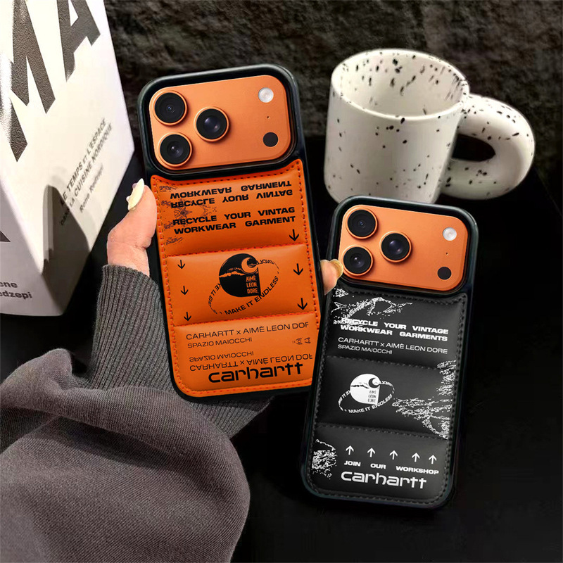 Down Jacket Style Carhartt iPhone 14/13 Compatible 12/11 Apple 17/16/15 Pro Max Phone Case Shockproof Down Jacket Style Carhartt iPhone 14/13 Compatible 12/11 Apple 17/16/15 Pro Max Phone Case Shockproof