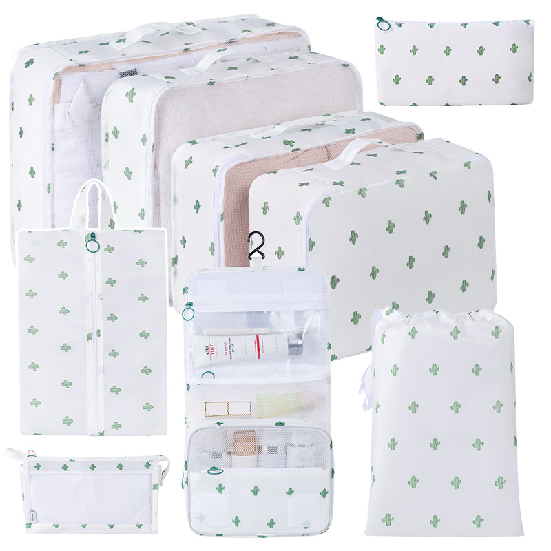 Bolsa de almacenamiento de viaje transfronterizo de ocho piezas Bolsa de almacenamiento de viaje de negocios Bolsa de almacenamiento de gran capacidad Bolsa de almacenamiento de viaje impermeable