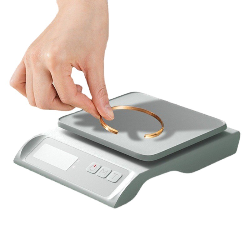 Báscula digital de cocina de alta precisión, ideal para hornear, café y alimentos, balanza electrónica compacta