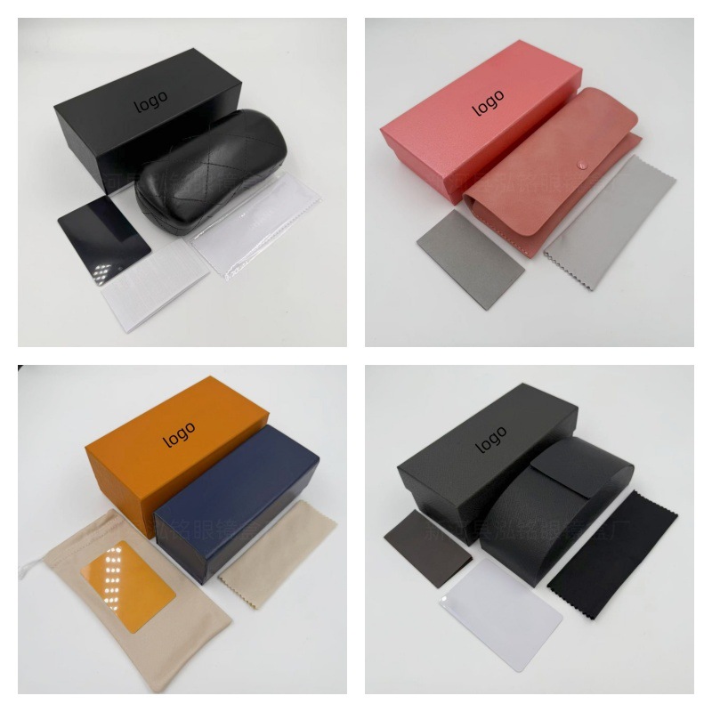 Spot al por mayor nuevo estuche para gafas de alta gama de moda cartucho para gafas de sol de alta gama caja de embalaje completa