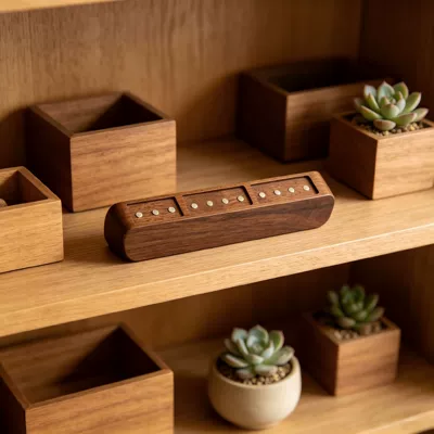 Wooden Exhibition Parking Card, Car – Nömrəli dayanma kartı
