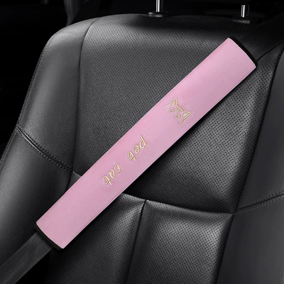 Seat Belt Protective Cover Extended | Seat belt shoulder pad - pink-50cm