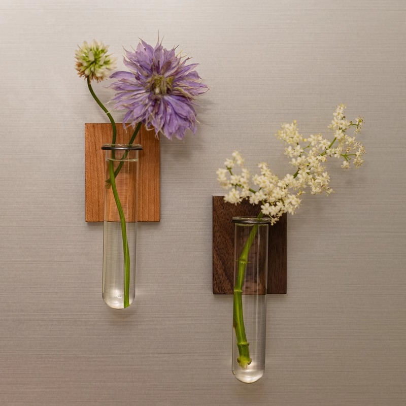 クリエイティブな壁掛け試験管花瓶、パーソナライズされた水耕花束フラワーアレンジメント、ホームリビングルームの壁の装飾|undefined