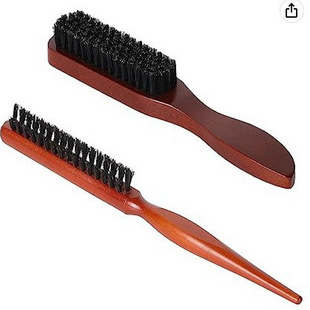 Cross-border Lotus Pig Mane Brush Women's Household Makeup Coil Hair Three Row Hair Comb Men's Beard Brush