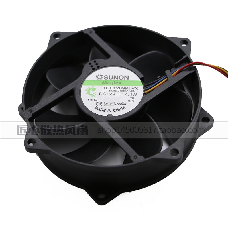 建准SUNON 9cm 9025 4针磁浮风扇 KDE1209PTVX 12V 4.4W 圆形