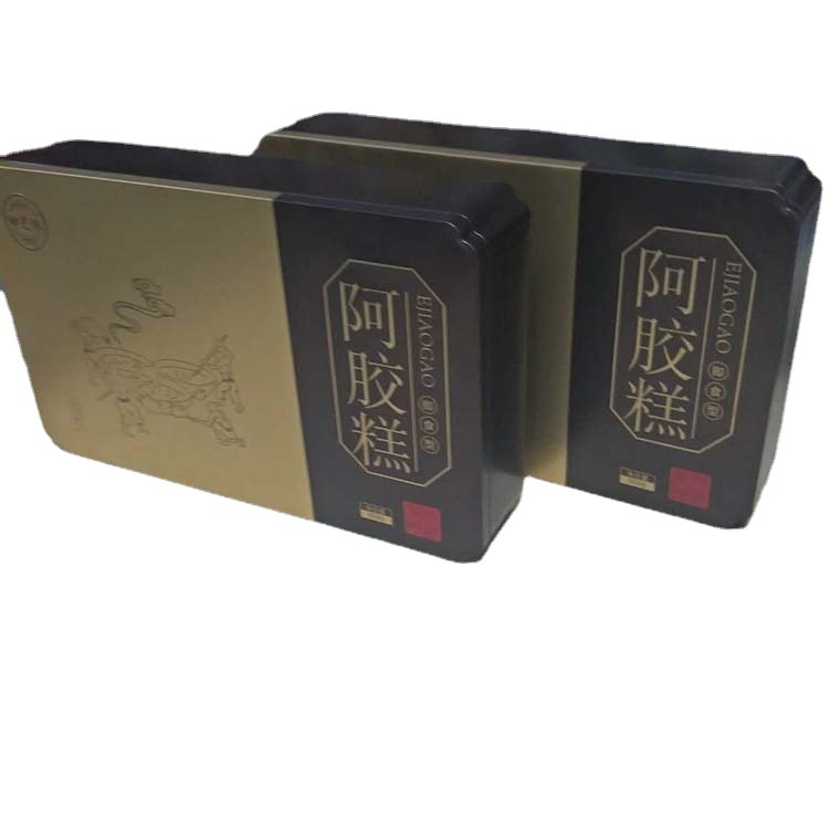 山东信义铁盒包装厂设计各种阿胶糕包装盒
