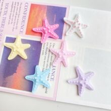 创意小海星卡通手工diy奶油胶树脂小配件洞洞鞋扣饰品材料包批发
