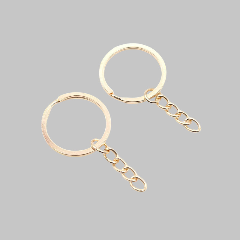 キーホルダーチェーン付き 30 ミリメートル/25 ミリメートル亜鉛合金キーリング diy アクセサリーキーリングマルチカラーオプション|undefined