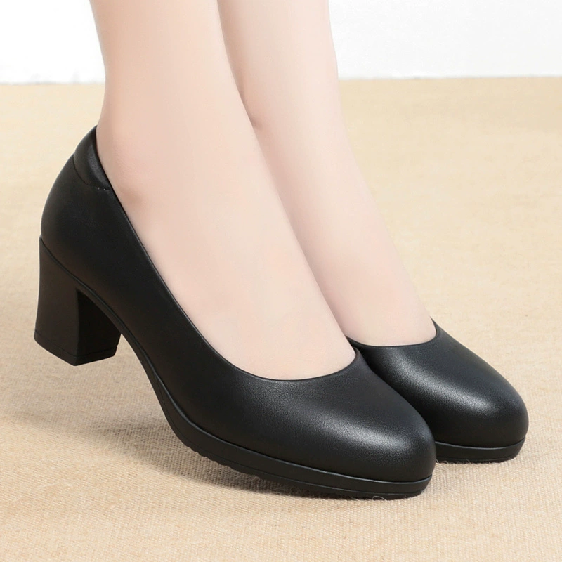 Стильная круглая рабочая обувь для работы