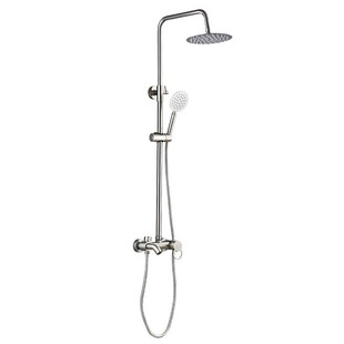 Foreign trade 304 stainless steel 201 small apple three shower suit shower wire drawing electroplating gun gray black suit