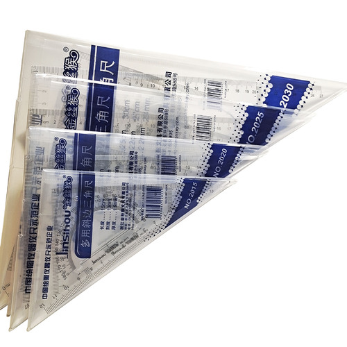 Golden Monkey 2030 Triangular Ruler 30cm Plastic 2-piece Set Triangle Set Engineering Measurement Drawing Ruler Tool
