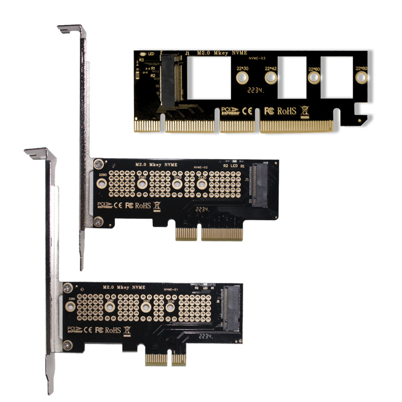 Tarjeta adaptadora M2 PCIE a disco duro NVME de estado sólido M.2 PCI-E4.0X1X4X16 Tarjeta de expansión incorporada