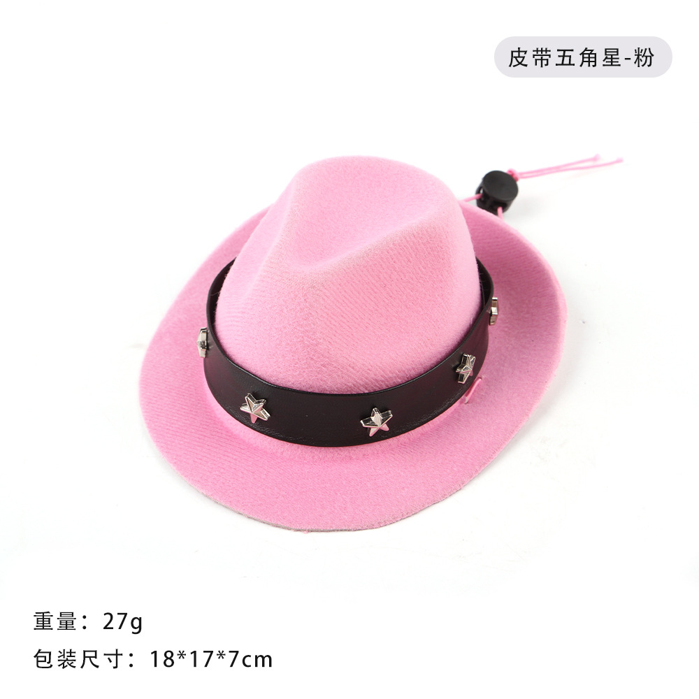 B45122 Cinturón de estrella de cinco puntas rosado